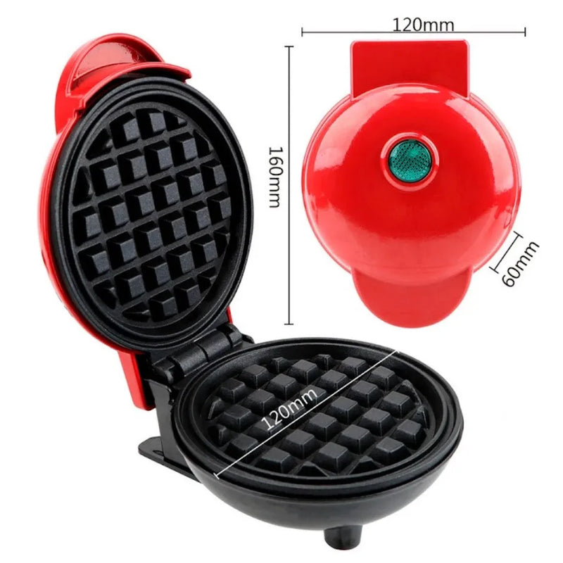 ⚡ Máquina Mini Waffle Waffler – 110V Antiaderente! ⚡
