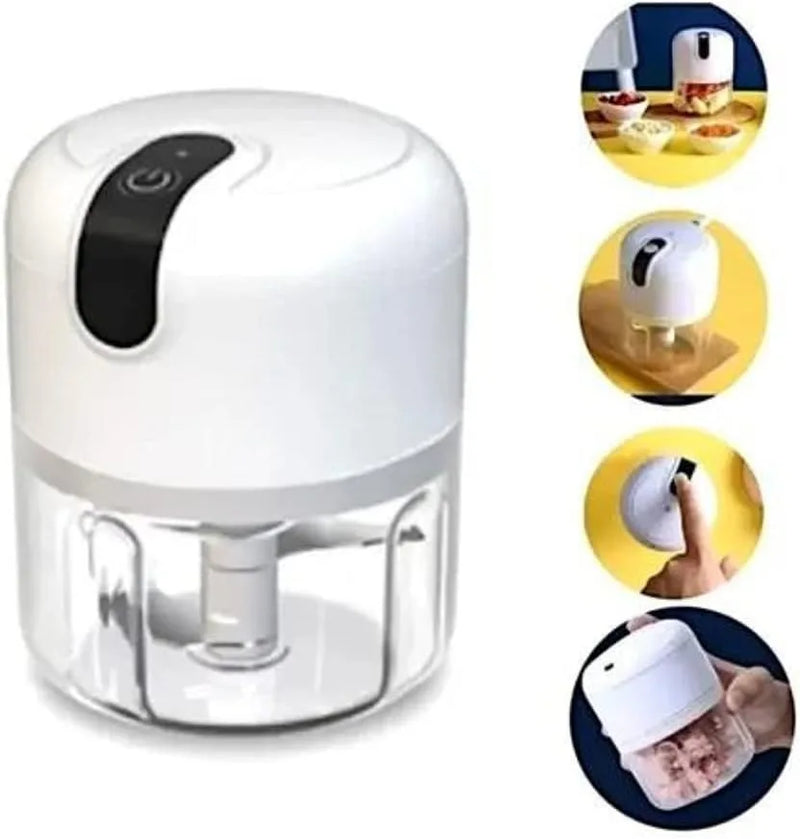 ⚡ Mini Processador de Alimentos 3 Lâminas Elétrico Bivolt USB ⚡