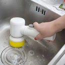 Escova Elétrica 5 em 1 Sem Fio – Limpeza Eficiente para Cozinha e Banheiro