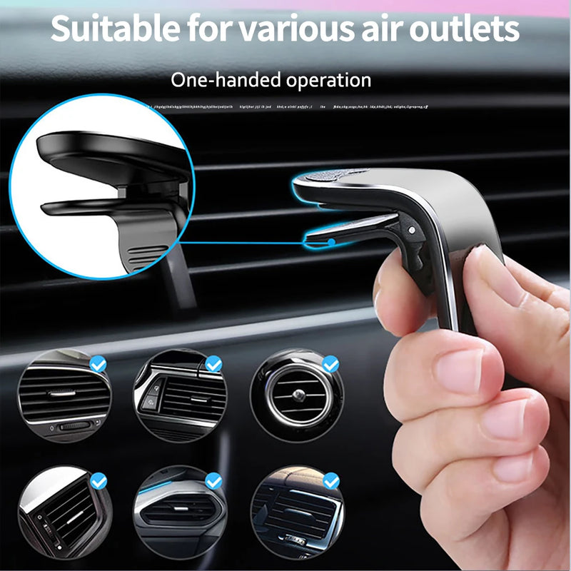 Suporte de Celular Universal para Painel – Fixação Magnética | Acessório Automotivo Prático e Estável