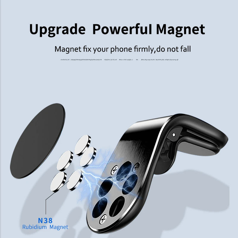 Suporte de Celular Universal para Painel – Fixação Magnética | Acessório Automotivo Prático e Estável