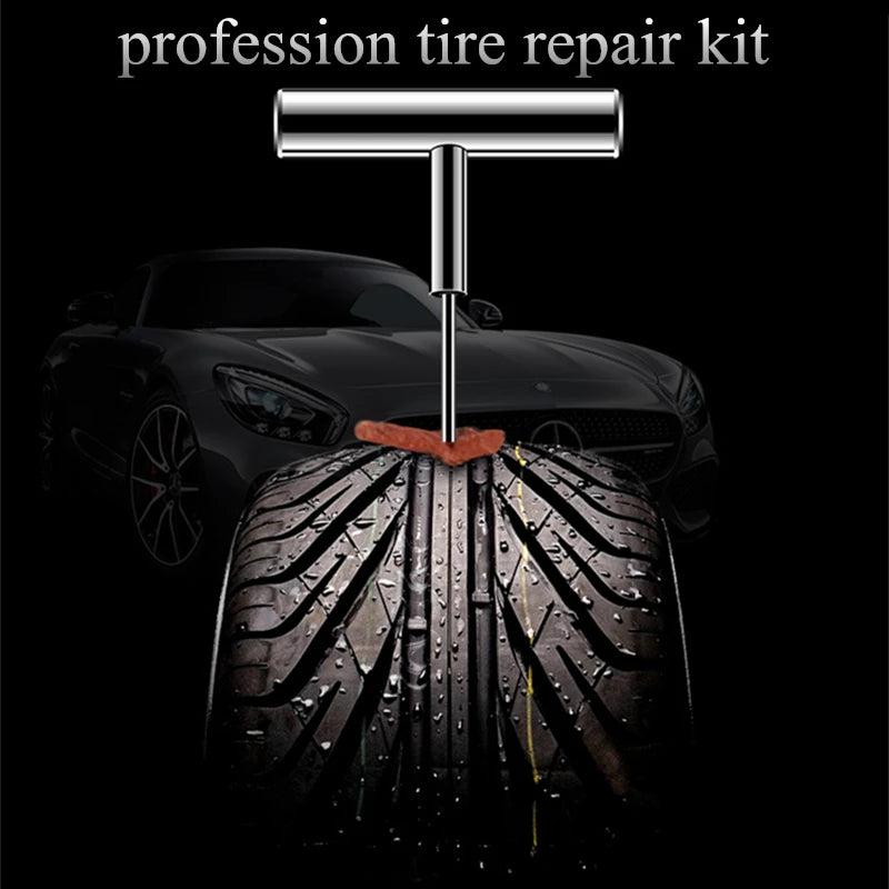 Kit de Reparo de Pneus Tubeless – Para Carro, Moto e Bike | Prático e Resistente! 🛞⚙️