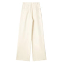 CALÇA SOCIAL FEMININA WIDE LEG LISTRADA