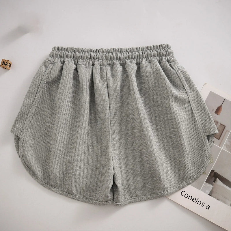 Short Moletom Feminino Cintura Alta