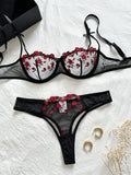 Conjunto Lingerie Floral Sexy