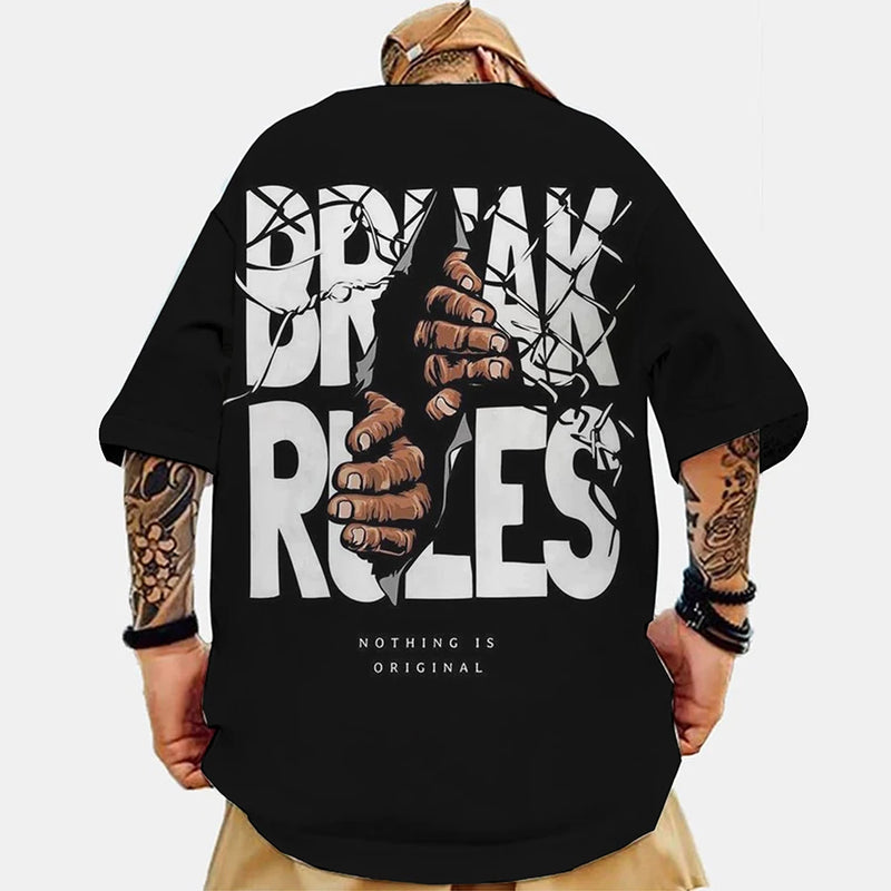 Camiseta Masculina Estampa Oversized