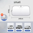 Protetor Solar Dobrável para Para-brisa – Proteção UV & Resfriamento Interno | Fácil de Usar e Compacto!