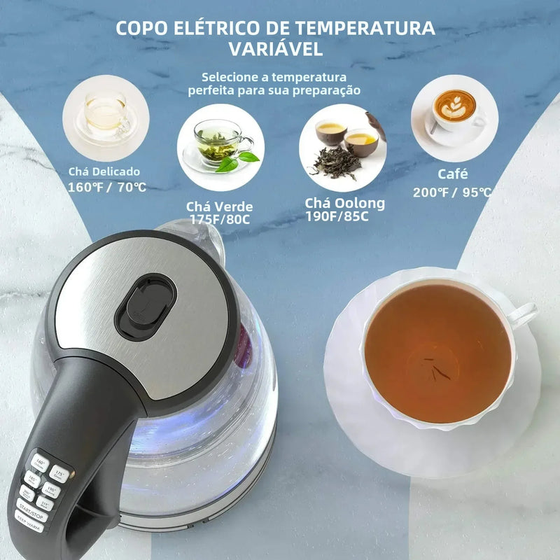 ⚡ CHALEIRA ELÉTRICA 2200W – ELETRÔNICO INTELIGENTE PARA SUA COZINHA! ⚡