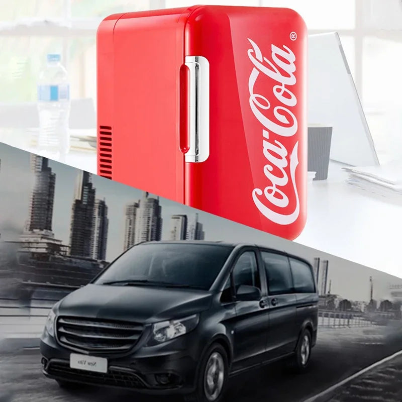 ⚡ Mini Geladeira Coca-Cola 6L Portátil – 12V/220V ⚡