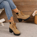 🛍️ Botas de Salto Alto Chunky Retro 🛍️