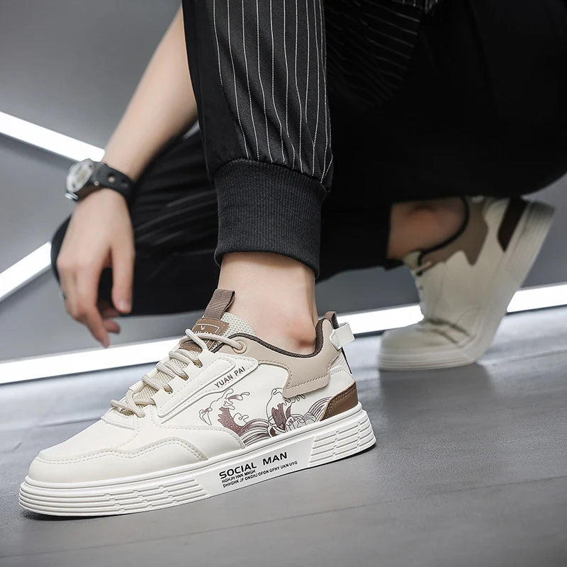 Tênis Masculino Tendência Jovem – Visual Moderno com Conforto de Verdade!