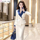 🛍️ Conjunto Feminino Outono/Inverno – Blazer e Saia 🛍️