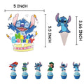 DECORAÇÃO DE FESTA LILO & STITCH - TOPO DE BOLO E CUPCAKE