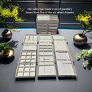 Caixa Organizadora de Jóias em Veludo 5 Camadas – Luxo e Praticidade para suas Peças