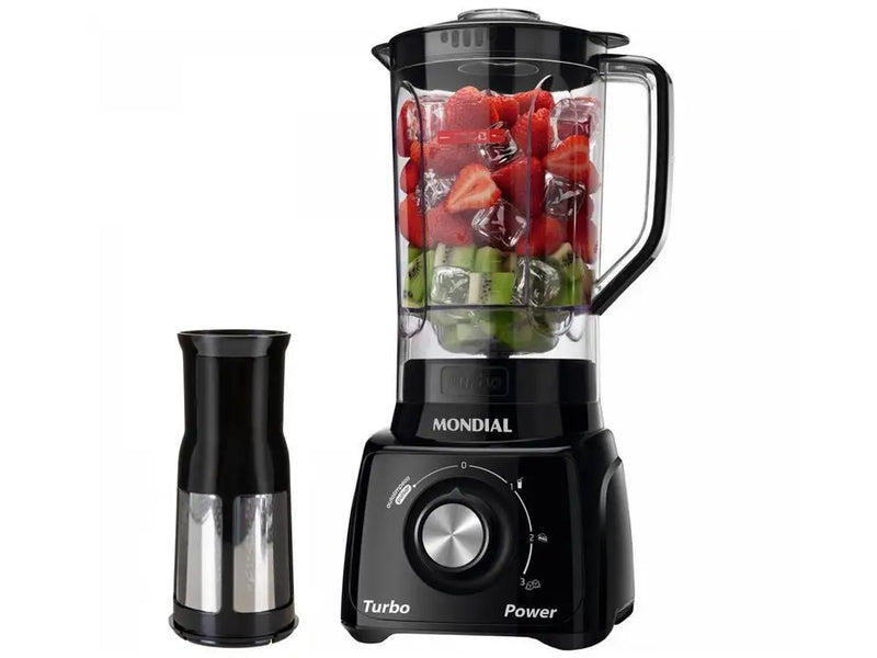 ⚡ Liquidificador Mondial Turbo Power L-99 FB Black 550W - 220V ⚡