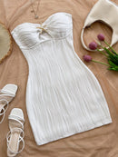 VESTIDO CURTO TOMARA QUE CAIA – MODELAGEM SLIM QUE VALORIZA AS CURVAS