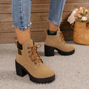 🛍️ Botas de Salto Alto Chunky Retro 🛍️