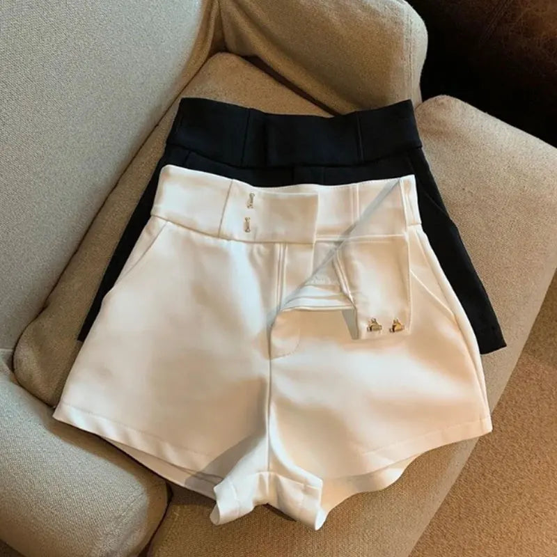 Short Alfaiataria Feminino Cintura Alta