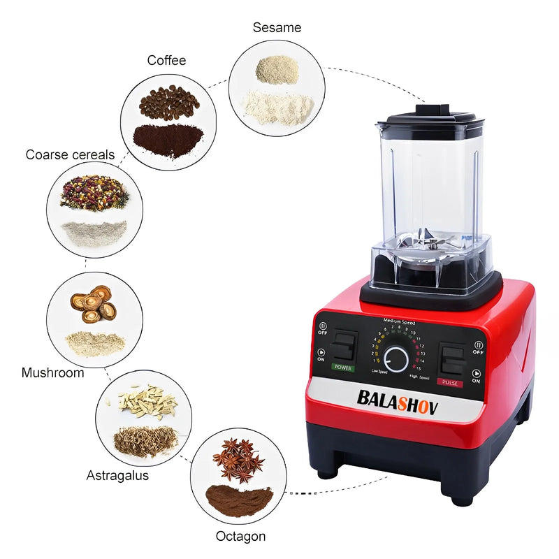 ⚡ Liquidificador Estacionário 2000W - Mixer Comercial de Alta Potência ⚡
