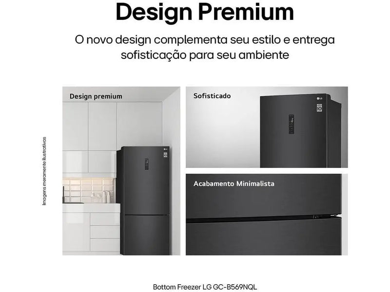 ⚡ Geladeira LG Frost Free Smart Black - 110V ⚡