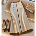 Saia Feminina Elegante com Cinto - Tecido Premium