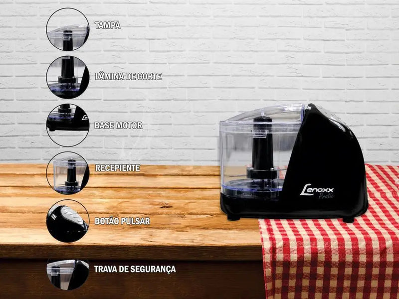 ⚡ Processador de Alimentos Lenoxx Pratic Mini - 220V ⚡