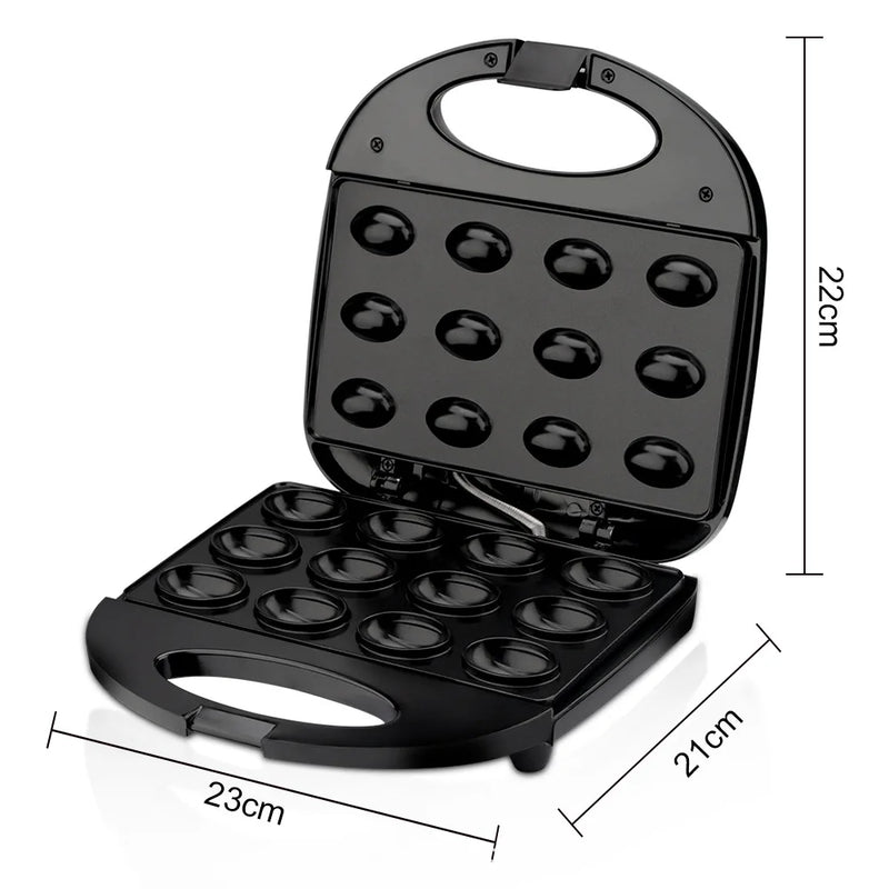 ⚡ Máquina de Waffle de Nozes – 12 Cavidades para Biscoitos Gourmet! ⚡