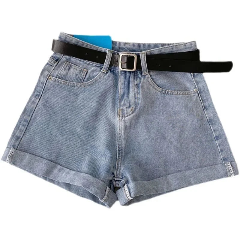 Short Jeans Feminino Cintura Alta