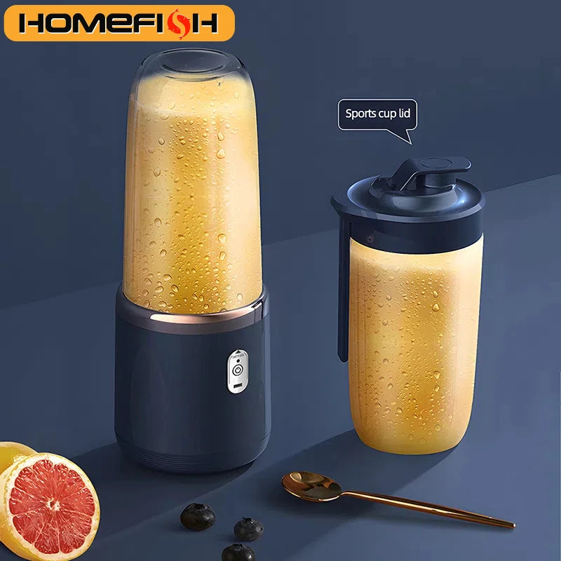 ⚡ Liquidificador Portátil Elétrico 400ml – USB | Para Sucos e Smoothies ⚡