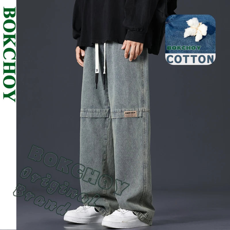 Calça Jeans Masculina Oversized 2025