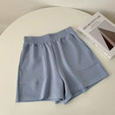 Short Moletom Feminino Meia Coxa + Bolso