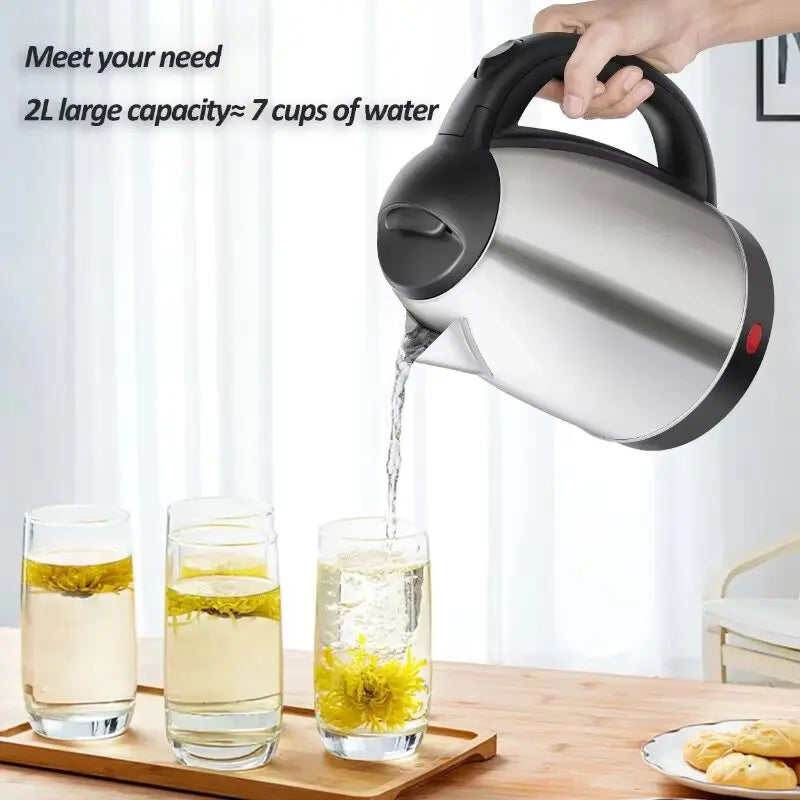 ⚡  CHALEIRA ELÉTRICA 2L Inox – Portátil e Inteligente ⚡