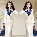 🛍️ Conjunto Feminino Outono/Inverno – Blazer e Saia 🛍️