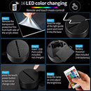 LUMINÁRIA 3D STITCH - 16 CORES COM CONTROLE REMOTO