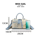 BOLSA FEMININA LUXO LEVE 2025 – ESTILO BOSTON BORDADA