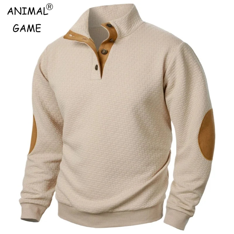 Moletinho Masculino Casual Gola Alta Inverno