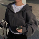 Cropped Moletom Feminino Apeluciado Inverno 2025