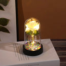 Rosa Embutida em Vidro - Decoração Luxuosa e Romântica - Presenteie quem você ama!!