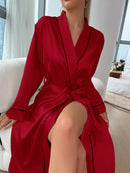 Camisola Longa Feminina para Ficar em Casa - Luxo Premium - Delicada Com Uma Pitada Sensual Misteriosa