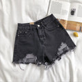 Short Jeans Feminino Cintura Alta Desfiado