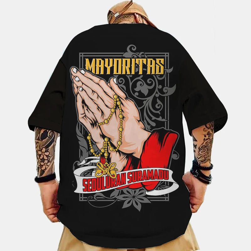 Camiseta Masculina Estampa Oversized