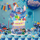 DECORAÇÃO DE FESTA LILO & STITCH - TOPO DE BOLO E CUPCAKE