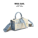 BOLSA FEMININA LUXO LEVE 2025 – ESTILO BOSTON BORDADA