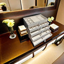 Caixa Organizadora de Jóias em Veludo 5 Camadas – Luxo e Praticidade para suas Peças