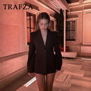 🛍️ TRAFZA Blazer Conjunto Feminino Office Lady 2025 🛍️