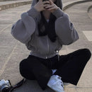 Cropped Moletom Feminino Apeluciado Inverno 2025