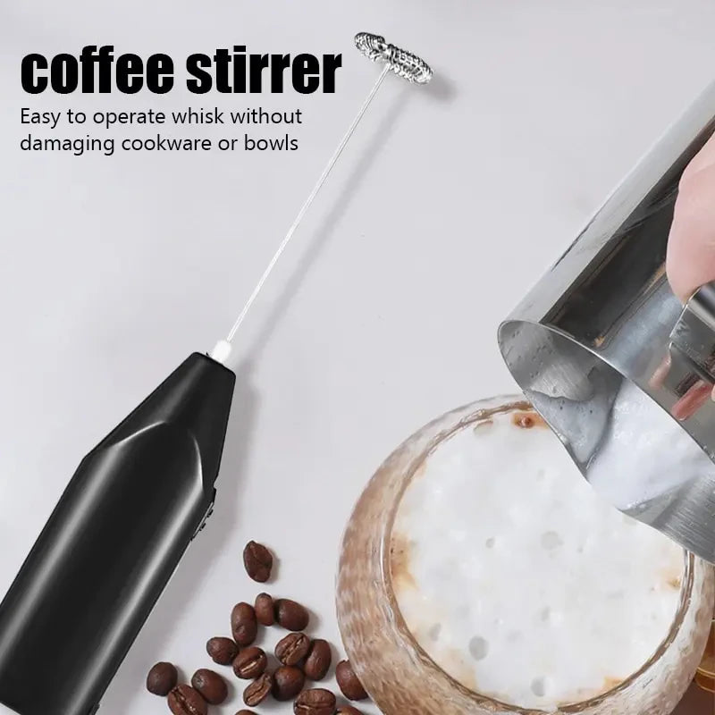 ⚡ Mini Liquidificador Elétrico Portátil – Batedor Manual de Leite e Bebidas ⚡