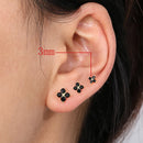 Par de Brincos Delicados - Flor Ponto de Luz - 3 Tamanhos Disponíveis