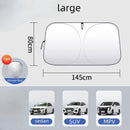 Protetor Solar Dobrável para Para-brisa – Proteção UV & Resfriamento Interno | Fácil de Usar e Compacto!