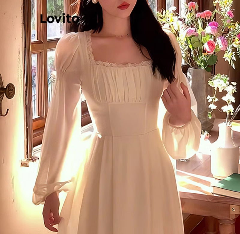 Vestido Manga Princesa Elegante